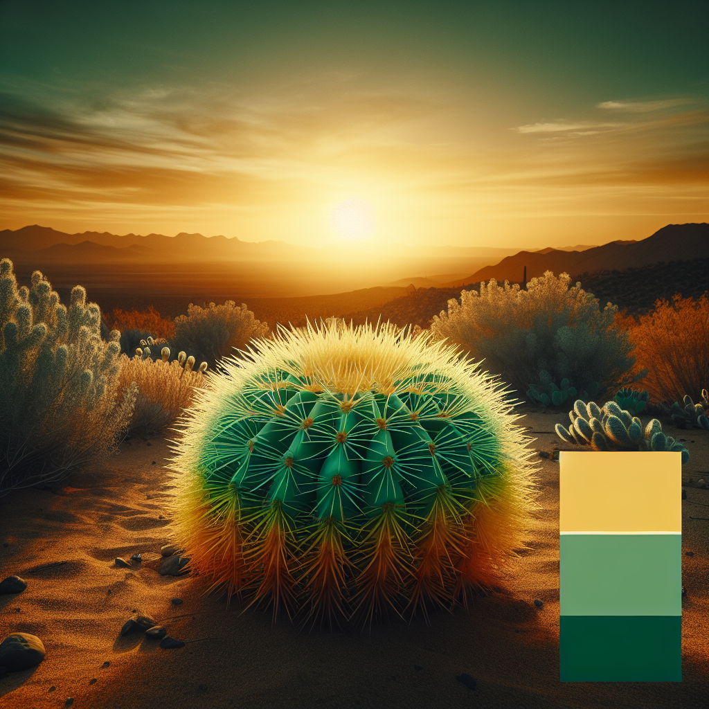 Descubre el Encanto del Cactus Erizo: Todo sobre el Color RAL 090 70 40 Amarillo Verdoso